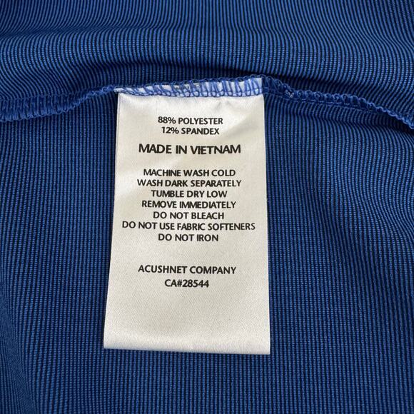 FootJoy Polo Shirt Men's L Blue Performance Outdoors Golf Preppy FJ Course Logo - Picture 6 of 9